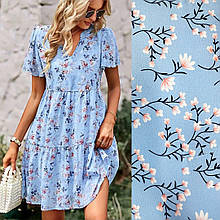 Коротка літня сукня з квітковим принтом "Brittany"| Норма і батал | Розпродаж моделі