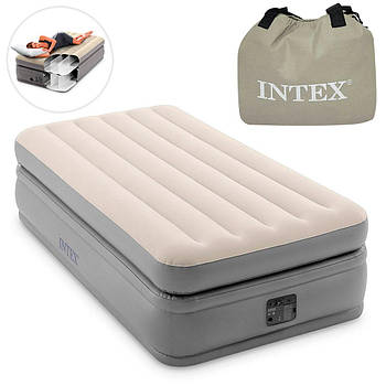 Надувне ліжко з вбудованим електронасосом 220В (99-191-51 см.) Intex 64162