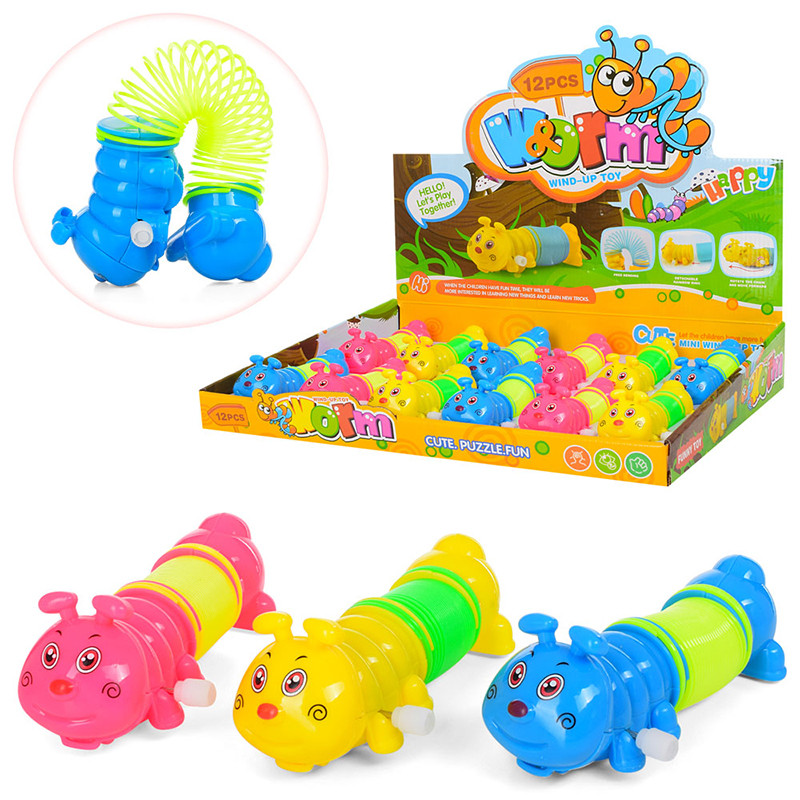 Заводна іграшка з пружинкою "Гусениця" LY2018C, 3 кольори