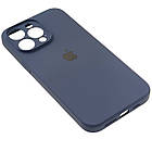 Чохол Silicone Full Camera для Apple iPhone 14 Pro Max Dark Blue, фото 3