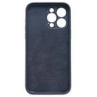 Чохол Silicone Full Camera для Apple iPhone 14 Pro Max Dark Blue, фото 2