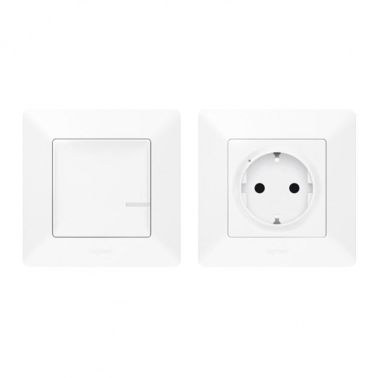 Legrand Набір упр. ел. приладами (smart-розетка + smart-вимикач) (Valena Life with NETATMO) [Білий]