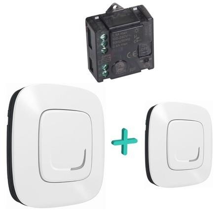 Legrand Набір упр. освітленням (мікро.реле + 2 smart-вимикача) (Valena Allure with NETATMO) [Білий]