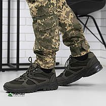 Тактичні чоловічі кросівки хакі Cordura на літо сітка, фото 4