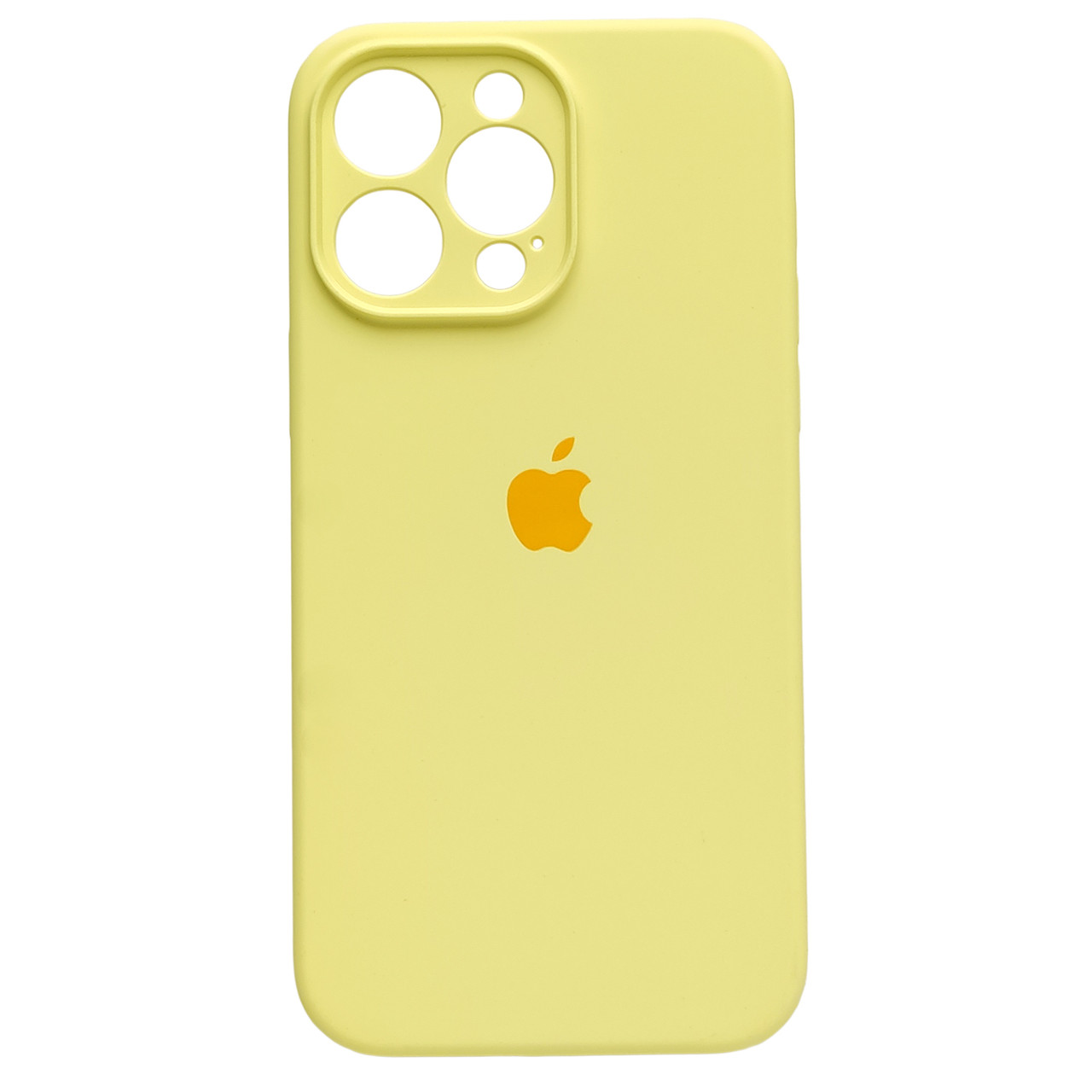 Чохол Silicone Full Camera для Apple iPhone 14 Pro Max Mellow yellow, фото 1