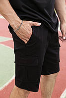 Летние спортивные черные шорты Intruder Miami, Удобные и стильные мужские шорты для прогулок и спорта M