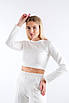 290423 Спортивний костюм топ із штанами білий 290423 (2000000102566), фото 2