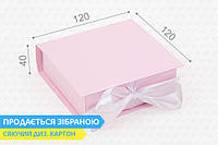 Подарочная коробка Wonderpack Розовая для косметики картон с печатью М0079о11