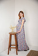 Сукня довга для вагітних Pregnant Style Maya 44 сіра