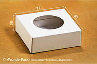 Подарочная коробка Wonderpack Белая с окном для мыла картон белый М0001о16