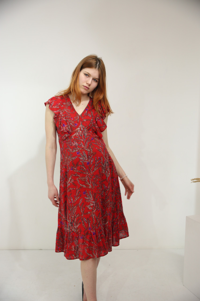 Плаття для вагітних літнє Pregnant Style Barbara 44 червоне