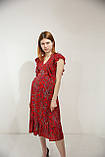 Плаття для вагітних літнє Pregnant Style Barbara 44 червоне, фото 2