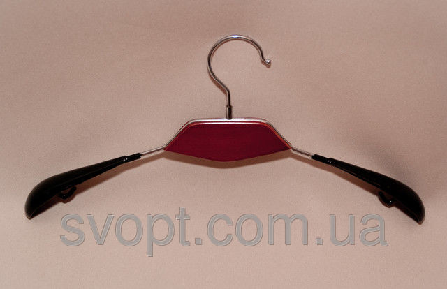 Вішалка з дерев'яною вставкою темна, фото 1