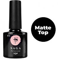 Топ матовый без липкого слоя SAGA Professional Velvet Top Coat 8 мл