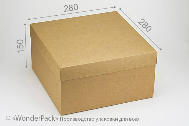 Подарочная коробка Wonderpack Крафт для наборов крафт-картон М0049о4 ...