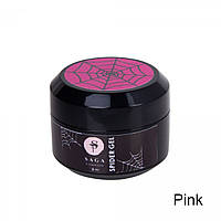 Гель-паутинка для дизайна ногтей Saga Professional Spider Pink, 8мл розовая