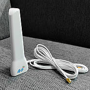 Антена MIMO 4G 3G LTE виносна подвійна 2х 8dBi SMA 700-2700 МГц, посилення сигналу для модемів, роутерів, фото 4