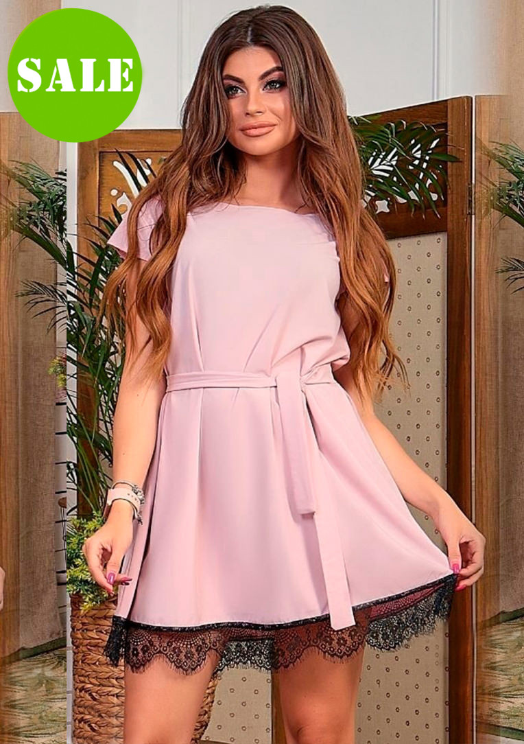 Літнє коротке плаття з мереживом "Paola" | Розпродаж моделі