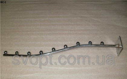 Кронштейн до стіни (флейта хвиля торгова) на 9 куль 30 см, фото 1