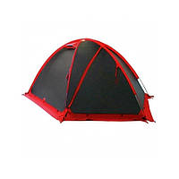 Палатка трехместная Tramp ROCK 3 V2 с внешними дугами 330х220x130 см