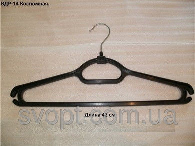Плічка-вішалка з залізним гачком, фото 1