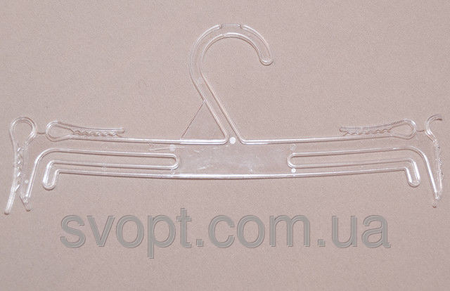 Плічка-вішалка білизняна Гребінець Польща скло, фото 1