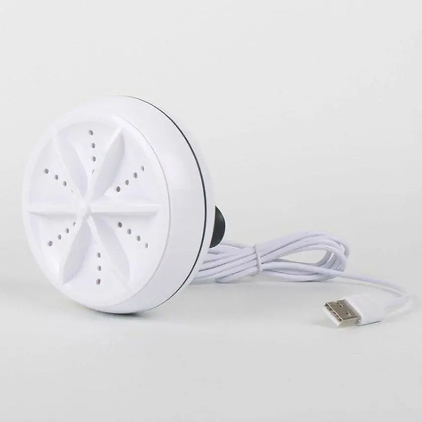 Кишенькова ультразвукова портативна міні пральна машинка Turbine Wash Ultrasonic, машина від USB та повербанка