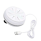 Похідна ультразвукова портативна міні пральна машинка Turbine Wash Ultrasonic, машина від USB та повербанка+ відро 10л, фото 3