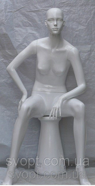 Манекен глянець Жіночий сидячий 602-Ж3, фото 1