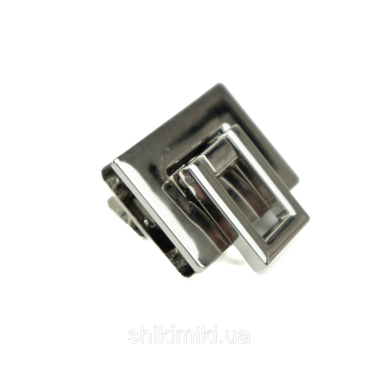 Замок для сумки ZM22-1 (25*33 мм), колір нікель, фото 1