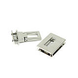 Замок для сумки ZM22-1 (25*33 мм), колір нікель, фото 2