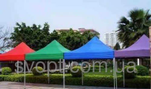 Тент 2х3м + 3 Стінки (цільним полотном)Сполуки металеві білі. Кольоровий тент, фото 1