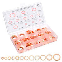 Набір із 280 ущільнювальних мідних кілець шайб, 12 видів