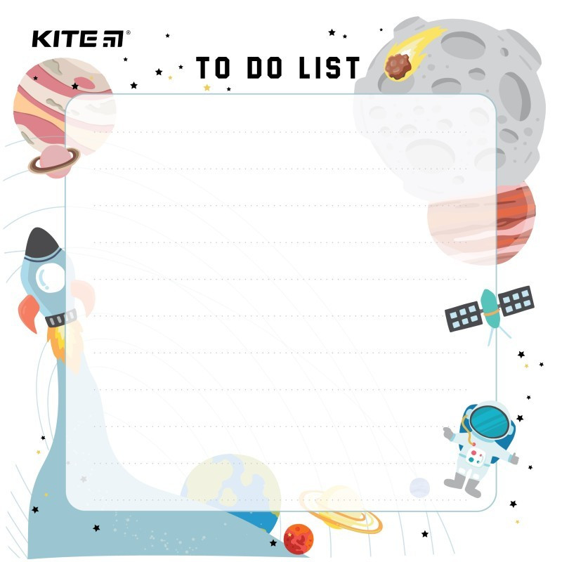 Планінг настінний А5 Kite Space To do list