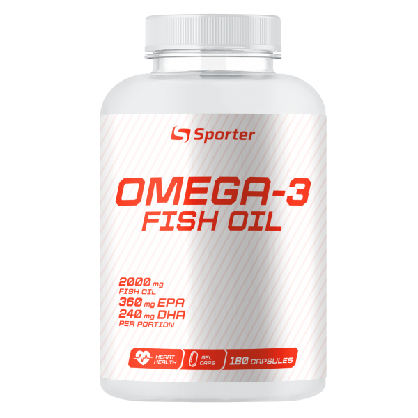 Жирні кислоти SPORTER SUPER OMEGA-3 180 капсул