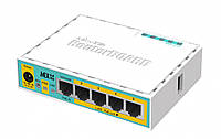 Маршрутизатор MikroTik hEX PoE lite 5xFE/PoE, 1xUSB, RouterOS L4 (RB750UPr2)