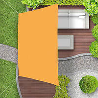 Солнцезащитный трапециевидный тент для затенения балкона, окна, полиэстер/сталь, желтый