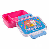 Ланчбокс YES Line Friends 420 мл 4,8х11,7х15 см , рожевий, фото 2