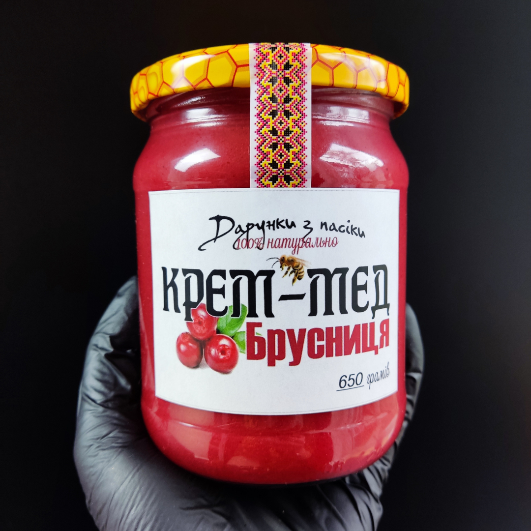 Крем-мед Брусниця 650 грам