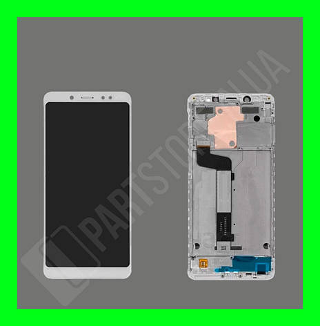Дисплей Xiaomi Redmi Note 5/Redmi Note 5 Pro із сенсором і рамкою, білий (оригінальні комплектуючі), фото 2