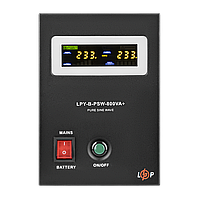 ДБЖ з правильною синусоїдою LogicPower LPY-B-PSW-800VA-560Вт-12V -5A/15A