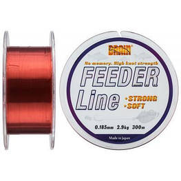 Леска Brain fishing Feeder 300 m 0,185 mm #1.2, 2.9 kg, 6.4 lb, ц.: copper (1858.70.01)