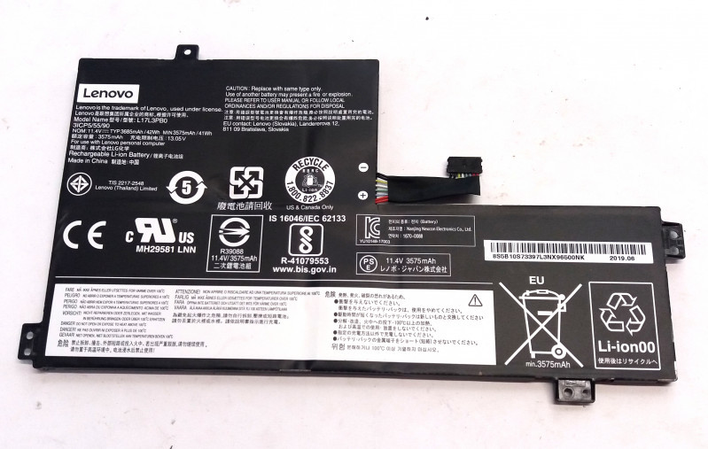 Батарея, живлення: Акумулятор для ноутбука Lenovo Lenovo 300e 2nd Gen, L17L3PB0, L17M3PB0, Б/В. Не тестована, має