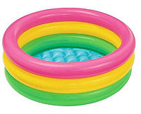 Детский надувной бассейн с ремкомплектом в наборе Intex 57107 34 л Разноцветный