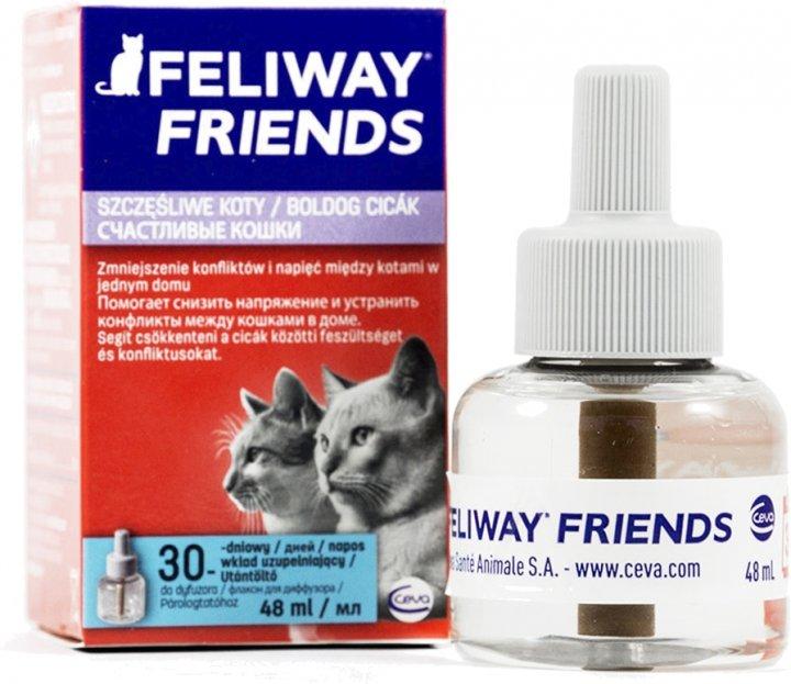 Заспокійливий засіб для котів під час стресу за вмісту кількох кішок у приміщенні Ceva Feliway