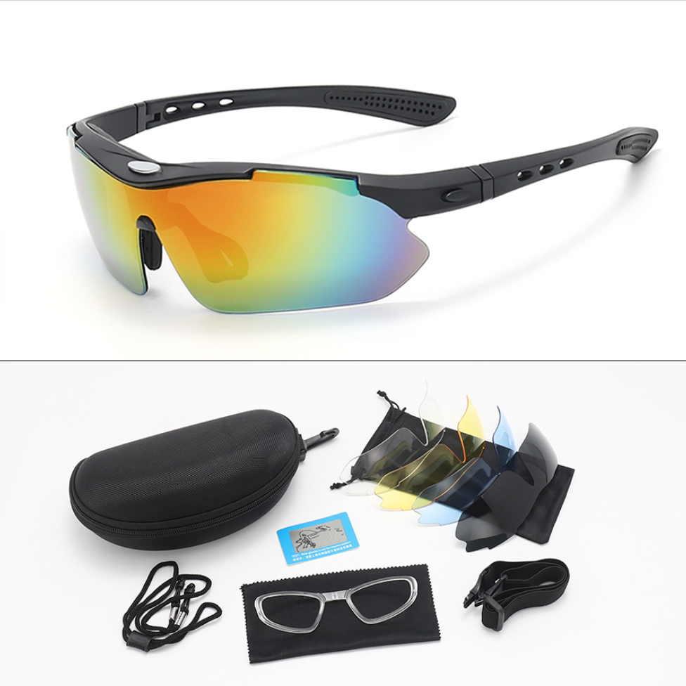 Тактичні поляризовані окуляри «Oakley Polarized» з 5 лінзами/Окуляри з діоптріями/Окуляри стрільцеві
