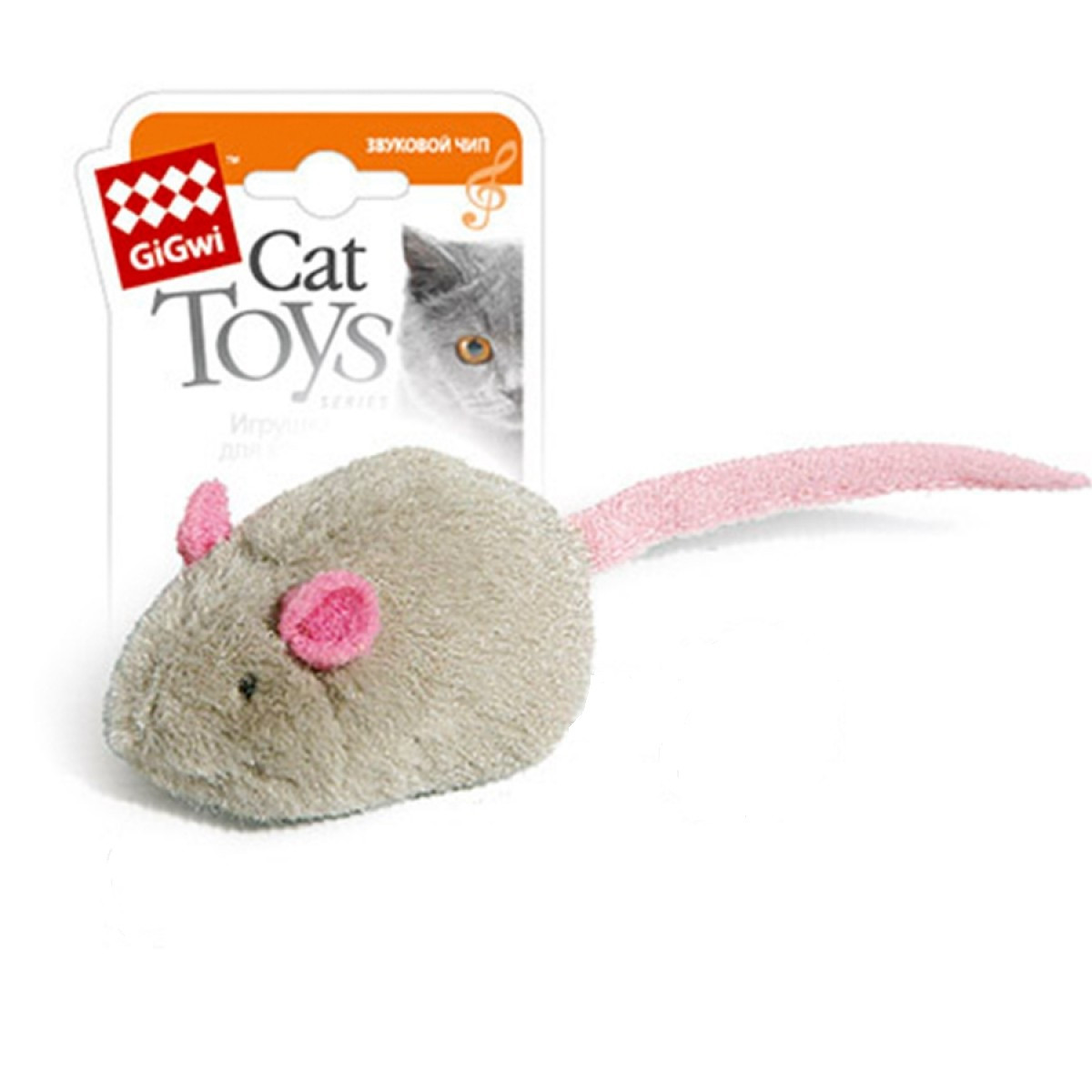 Игрушка для котов GiGwi Мышка с электронным чипом Melody chaser 6 см ...