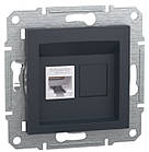 Розетка комп'ютерна Schneider Asfora EPH4700171 антрацит