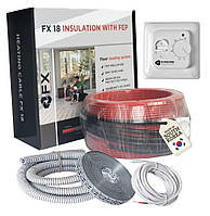 Комплект теплый пол в стяжку 1050ват 7м2(58,33мп) Felix FX18 Premium в тефлоновой изоляции