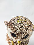 Статуетка "Сова з мереживною різзю зі стразами 12 см, фото 2